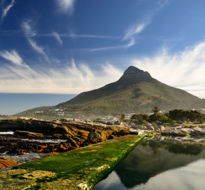 Blick auf den Tafelberg in Kapstadt
