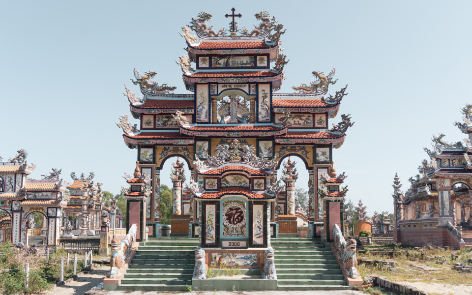 Friedhof von An Bang in Vietnam